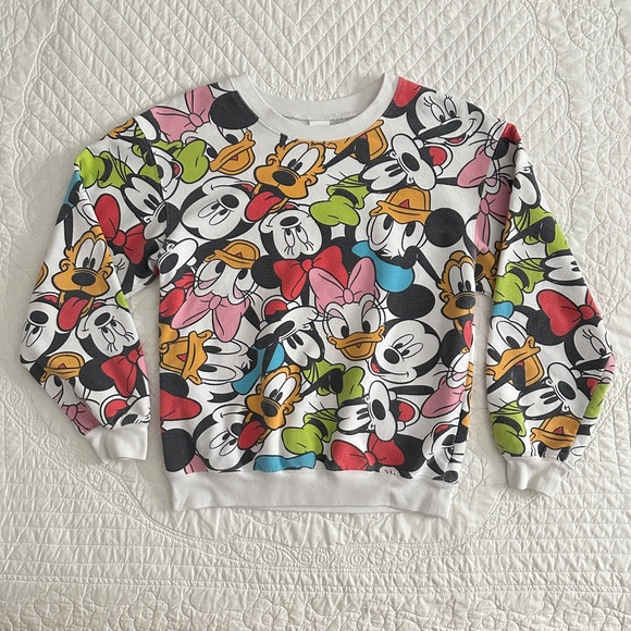 Mickey Mouse & Friends Disney All Over Print Crewneck Sweatshirt Small - Picture 11 of 11